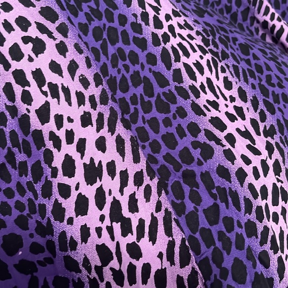 Island Planet women’s 2 toned purple animal print dress loose fit - Picture 6 of 11